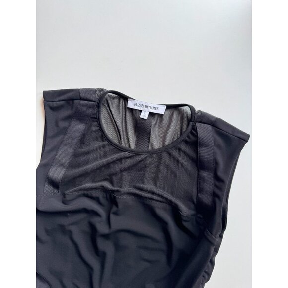 ELIZABETH & JAMES Levinson Black Mesh Bandage Back Mini Bodycon Dress, Size S - Picture 7 of 14